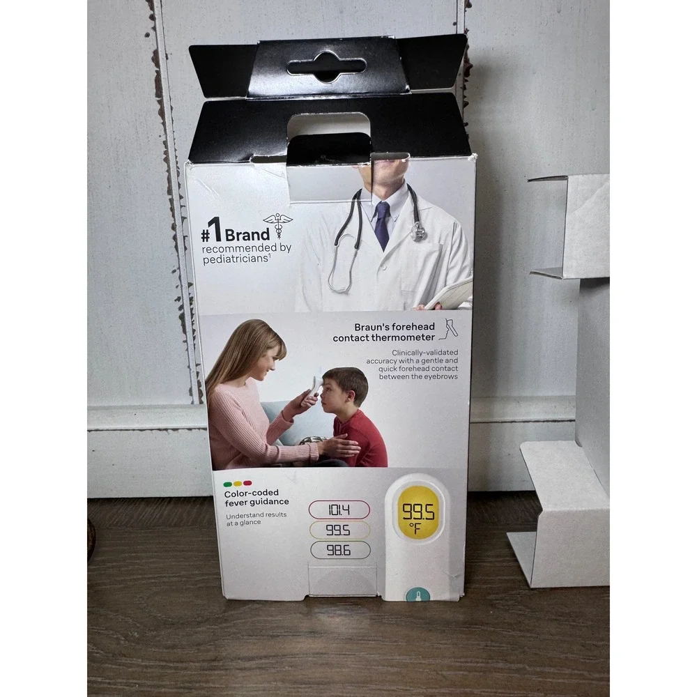 Braun Sensian Contact 5 Forehead Thermometer BFH175 White Infrared Digital New